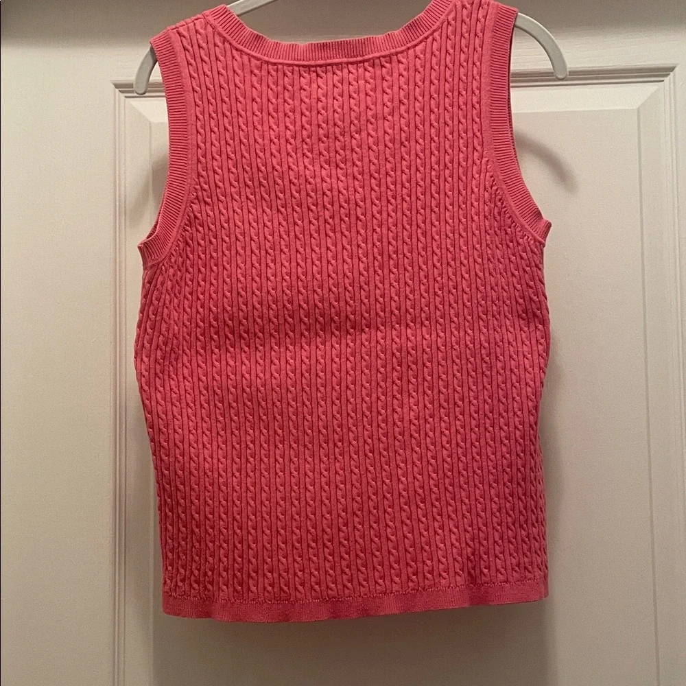 Jones New York Coral‎ Knit Sleeveless Top